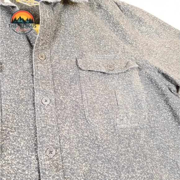 Freedom Foundry Button-Up Shacket Shirt Gray Heavy Flannel Speckled Men's Sz 2XL - Picture 3 of 10